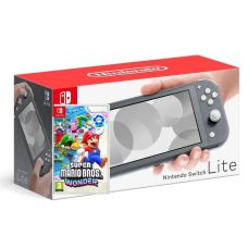 Nintendo Switch Lite Gray + Гра Super Mario Bros Wonder (російська версія)
