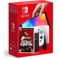 Nintendo Switch (OLED model) White + Игра Red Dead Redemption (русская версия)