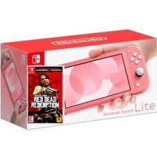 Nintendo Switch Lite Coral + Игра Red Dead Redemption (русские субтитры)