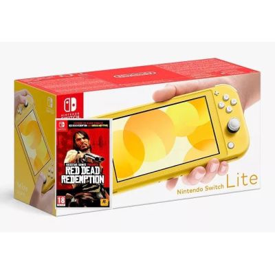 Nintendo Switch Lite Yellow + Игра Red Dead Redemption (русская версия)