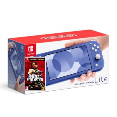 Nintendo Switch Lite Blue + Игра Red Dead Redemption (русская версия)