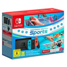 Nintendo Switch Neon Blue-Red (Upgraded version) + Игра Nintendo Switch Sports (русская версия) + Nintendo Switch Online 3 месяца