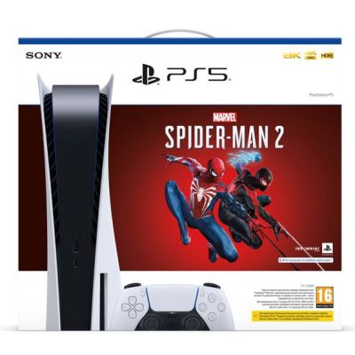 Sony PlayStation 5 White 825Gb + Marvel’s Spider-Man 2 (code) (російська версія)