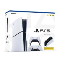 Sony PlayStation 5 Slim 1Tb + DualSense (White) + Charging Station