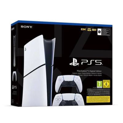 Sony PlayStation 5 Slim Digital Edition 1Tb + DualSense (White) 