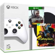 Microsoft Xbox Series S 512Gb + Cyberpunk 2077 Ultimate + The Witcher 3: Wild Hunt Complete Edition (русская версия)
