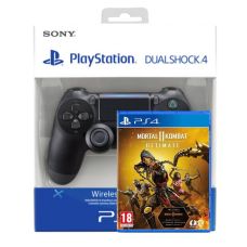 Mortal Kombat 11 Ultimate (русские субтитры) (PS4) + Sony DualShock 4 Version 2 (black)