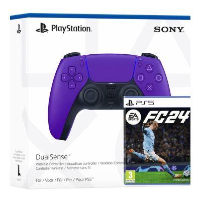 Геймпад Sony DualSense (Purple) + Гра EA Sports FC 24 (російська версія)