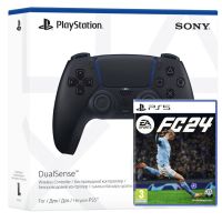 Геймпад Sony DualSense (Midnight Black) + Игра EA Sports FC 24 (русская версия)