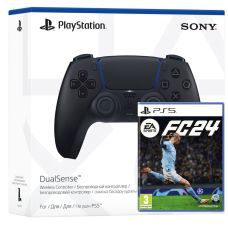 Геймпад Sony DualSense (Midnight Black) + Игра EA Sports FC 24 (русская версия)