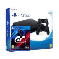 Ігрова консоль Sony Playstation 4 Slim 500Gb + Gran Turismo 7 (російська версія) + DualShock 4 Version 2 (black)