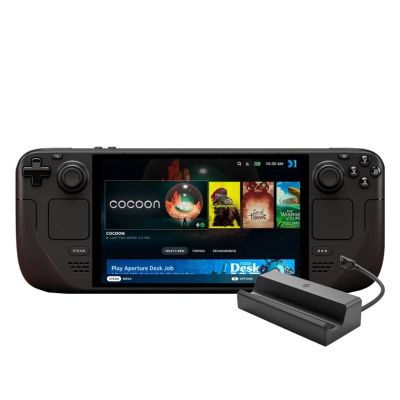 Ігрова консоль Valve Steam Deck OLED 512GB Black + Док-станція для консолі