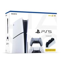 Игровая консоль Sony PlayStation 5 Slim 1Tb + DualSense (Sterling Silver) + Charging Station