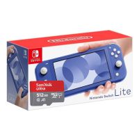 Игровая консоль Nintendo Switch Lite Blue + Карта памяти SanDisk Ultra 512Gb