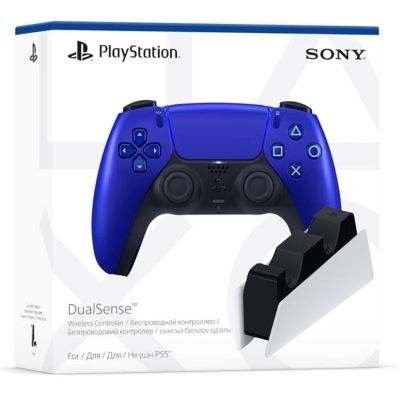 Геймпад Sony DualSense (Cobalt Blue) + Зарядная станция Sony DualSense Charging Station