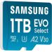 Карта пам'яті Samsung EVO Select microSDXC 160MB/s Full HD & 4K UHD, UHS-I, U3, A2, V30 1Tb + SD-adapter (MB-ME1T0SA/AM) фото  - 1