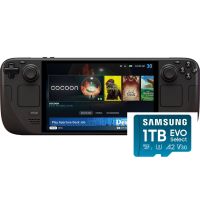 Ігрова консоль Valve Steam Deck OLED 512GB Black + Карта пам'яті Samsung 1Tb