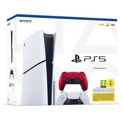 Игровая консоль Sony PlayStation 5 Slim 1Tb + DualSense (Volcanic Red)