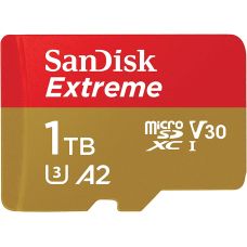 Карта пам'яті SanDisk Extreme microSDXC 1Tb 190 MB/s UHS-I V30 U3 + SD-adapter (SDSQXAV-1T00-GN6MN)