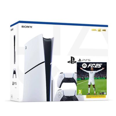 Ігрова консоль Sony PlayStation 5 Slim 1Tb + EA SPORTS FC 25 (російська версія) + DualSense (White)