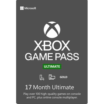 Xbox Game Pass Ultimate - 17 месяцев (Xbox One, Series, Windows 10/11) подписка для всех регионов и стран