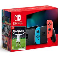 Ігрова консоль Nintendo Switch Neon Blue-Red (Upgraded version) + Гра EA SPORTS FC 25 (російська версія)