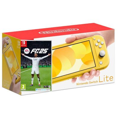 Игровая консоль Nintendo Switch Lite Yellow + Игра EA SPORTS FC 25 (русская версия)