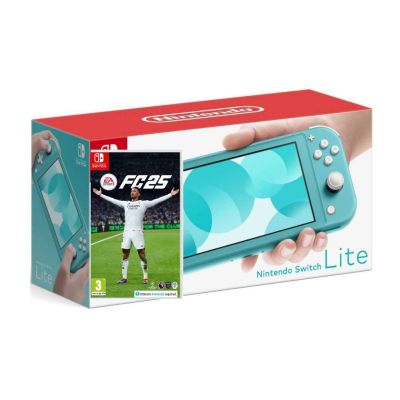 Ігрова консоль Nintendo Switch Lite Turquoise + Гра EA SPORTS FC 25 (російська версія)