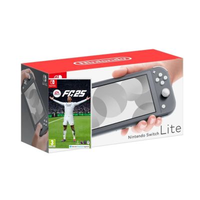 Ігрова консоль Nintendo Switch Lite Gray + Гра EA SPORTS FC 25 (російська версія)