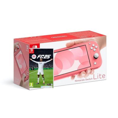 Ігрова консоль Nintendo Switch Lite Coral + Гра EA SPORTS FC 25 (російська версія)