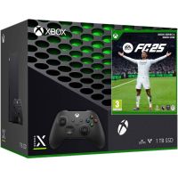 Ігрова консоль Microsoft Xbox Series X 1Tb + EA SPORTS FC 25 (російська версія) + дод. Геймпад Microsoft Xbox Series X, S (Carbon Black)