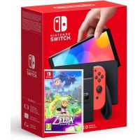 Игровая консоль Nintendo Switch (OLED model) Neon Blue-Red + Игра The Legend of Zelda: Echoes of Wisdom (русская версия)