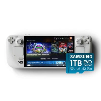 Ігрова консоль Valve Steam Deck OLED 1Тb White Limited Edition + Карта пам'яті Samsung 1Tb