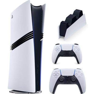 Игровая консоль Sony PlayStation 5 Pro 2Tb + DualSense (White) + Charging Station