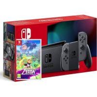 Ігрова консоль Nintendo Switch Gray (Upgraded version) + Гра The Legend of Zelda: Echoes of Wisdom (російська версія)