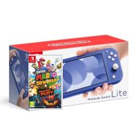 Ігрова консоль Nintendo Switch Lite Blue + Гра Super Mario 3D World + Bowser's Fury (російська версія)