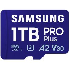 Карта пам'яті Samsung PRO Plus microSDXC 180MB/s Full HD & 4K UHD, UHS-I, U3, A2, V30 1Tb + SD-adapter (MB-MD1T0SA/AM)