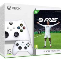 Игровая консоль Microsoft Xbox Series S 512Gb + EA SPORTS FC 25 (русская версия) + доп. Геймпад Microsoft Xbox Series X, S (Robot White)