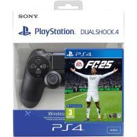 Игра EA SPORTS FC 25 (русская версия) (PS4) + Геймпад Sony DualShock 4 Version 2 (black)