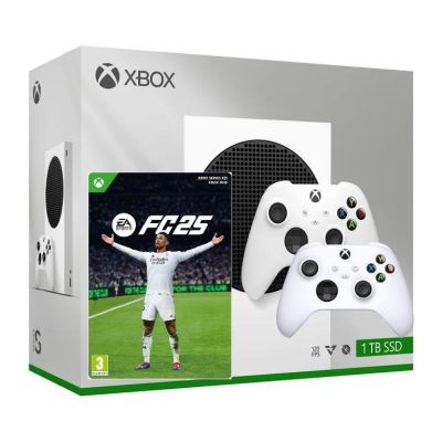 Игровая консоль Microsoft Xbox Series S 1Tb White + EA SPORTS FC 25 (русская версия) + доп. Геймпад Microsoft Xbox Series X, S (Robot White)