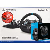 Комплект 4 в 1 Кермо та педалі Logitech G29 Driving Force Racing Wheel + Важіль перемикання передач Logitech G Driving Force Shifter + Дротова гарнітура Logitech ASTRO Gaming A10 Black (PC, Xbox, PS4, PS5)