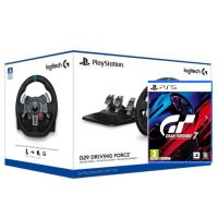 Кермо та педалі Logitech G29 Driving Force Racing Wheel + Гра Gran Turismo 7 (російська версія) (PS5)