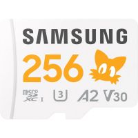 Карта пам'яті Samsung PRO Plus Sonic The Hedgehog microSDXC 180MB/s Full HD & 4K UHD, UHS-I, U3, A2, V30 256Gb + SD-adapter (MB-MD256SA/LC1)