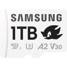 Карта пам'яті Samsung PRO Plus Sonic The Hedgehog microSDXC 180MB/s Full HD & 4K UHD, UHS-I, U3, A2, V30 1Tb + SD-adapter (MB-MD1T0SA/LC1)