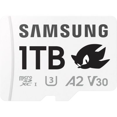 Карта пам'яті Samsung PRO Plus Sonic The Hedgehog microSDXC 180MB/s Full HD & 4K UHD, UHS-I, U3, A2, V30 1Tb + SD-adapter (MB-MD1T0SA/LC1)