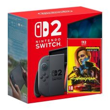 Ігрова консоль Nintendo Switch 2 Black + Гра Cyberpunk 2077 Ultimate Edition (українські субтитри)