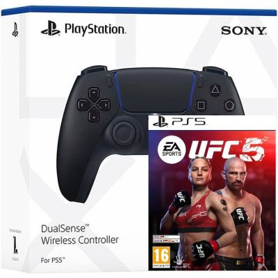 Геймпад Sony DualSense (Midnight Black) + Гра UFC 5 (англійська версія)