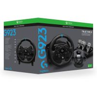 Комплект 3 в 1 Кермо та педалі Logitech G923 Racing Wheel and Pedals for Xbox One, Xbox Series X/S and PC + Важіль перемикання передач Logitech G Driving Force Shifter
