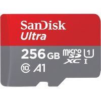 Карта пам'яті SanDisk Ultra microSDXC UHS-I 256GB + SD-adapter (SDSQUAC-256G-GN6MA)