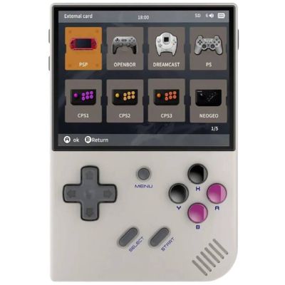 Ігрова консоль ANBERNIC RG35XX Plus + 5000 Ігор 64GB (Gray)